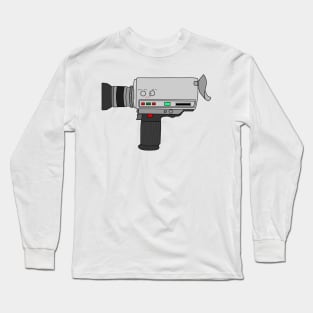 Cool Retro Camera Super 8 Long Sleeve T-Shirt